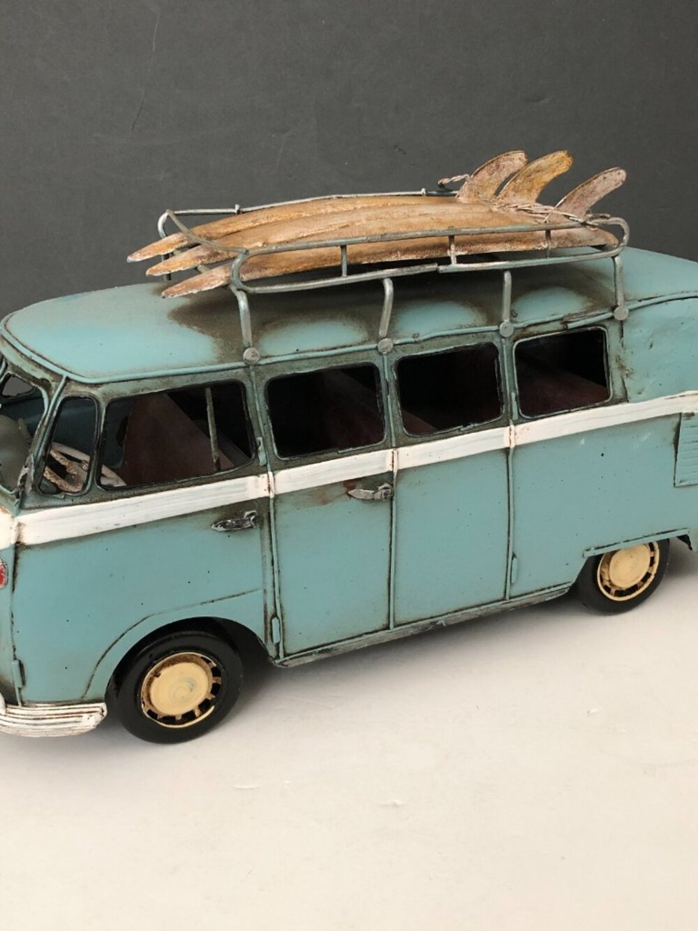 Volkswagen VW Combi Mini Bus Light Blue Surf Sculpture